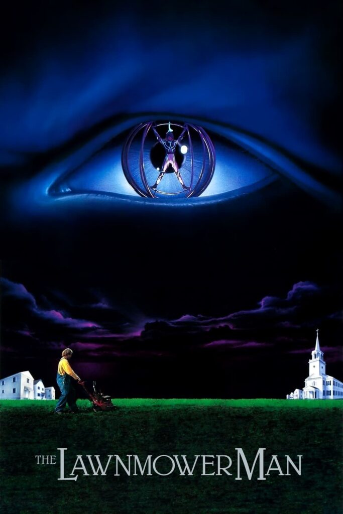 Poster for the movie "The Lawnmower Man"