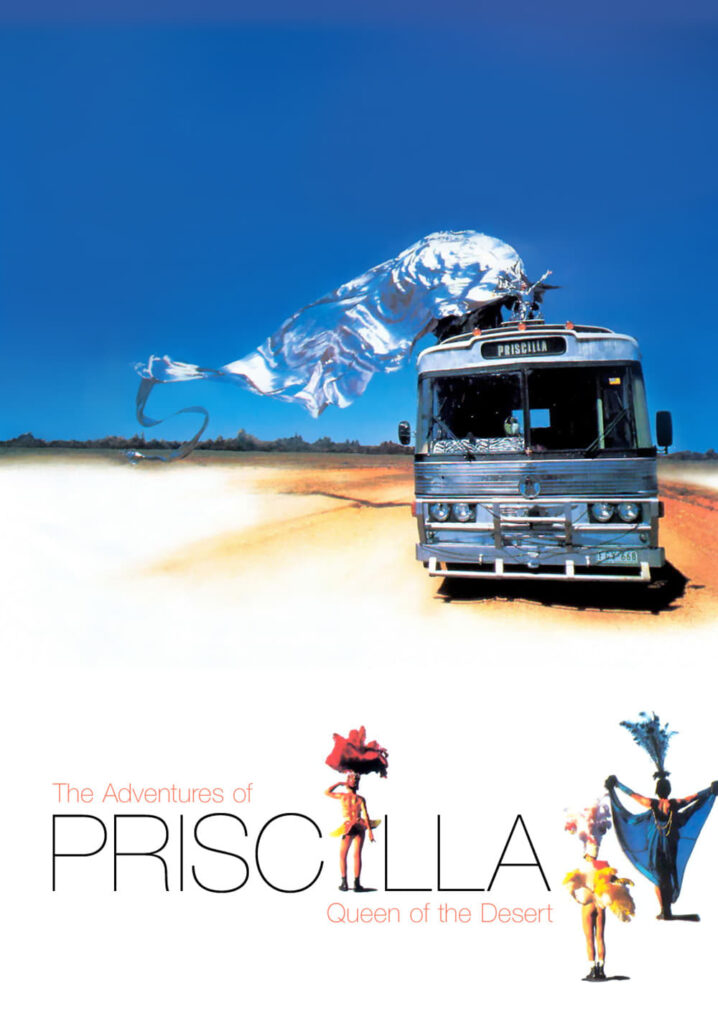 Poster for the movie "The Adventures of Priscilla, Queen of the Desert"