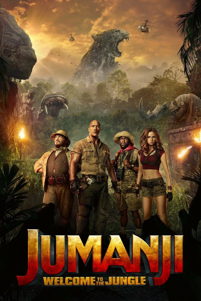 Poster for the movie "Jumanji: Welcome to the Jungle"